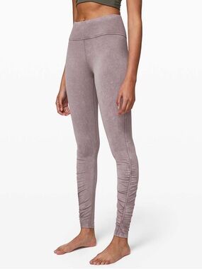 Lululemon Inner Glow Tight 28" - Washed Half Moon (Mauve)